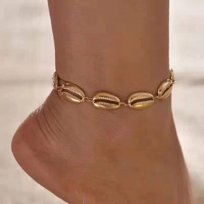 Alternative view of Chic Bohemian Summer Beach Shell Anklet