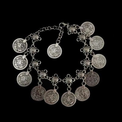 Bohemian Metal Tassel Anklet with Luxury Charm Coins