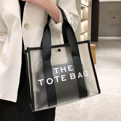 Alternative view of Luxurious Frosted Transparent Tote Bag for Women