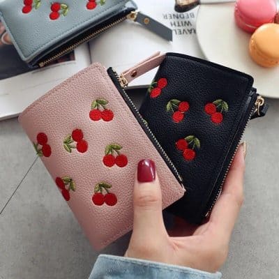 Alternative view of Chic Mini Wallet with Fruits Embroidery