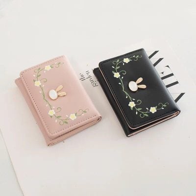 Alternative view of Charming Rabbit Three-Fold Multi-Card Wallet