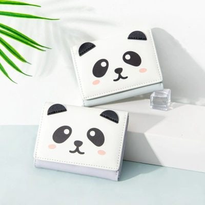 Alternative view of Compact Panda Print Mini Wallet