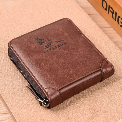 Alternative view of Compact RFID-Blocking Genuine Leather Wallet for Men