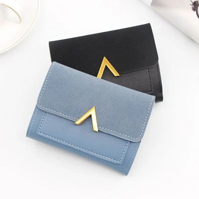 Alternative view of Ladies Compact Leather Wallet: Mini Clutch Coin Purse with Card Holder