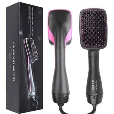 3-IN-1 Electric Hair Styler: Dryer, Straightener & Curler Combo