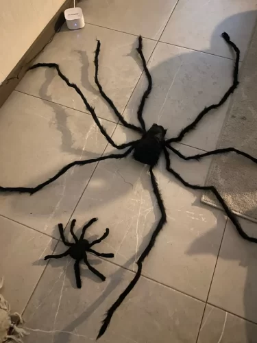 Giant Black Plush Spider Decoration photo review