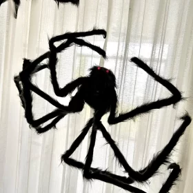 Giant Black Plush Spider Decoration photo review