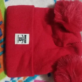 Kids Pom Pom Knit Beanie - Solid Color Winter Hat photo review