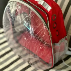 Luxury Cat Space Capsule Transparent Backpack photo review