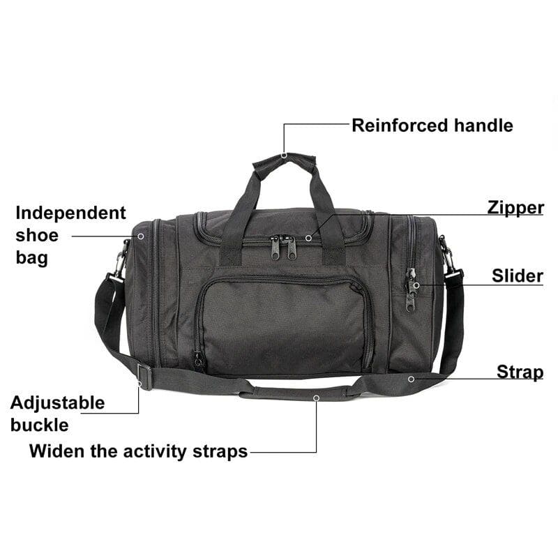 Versatile Sports & Travel Duffel Bag with Shoe Compartment - Image 3