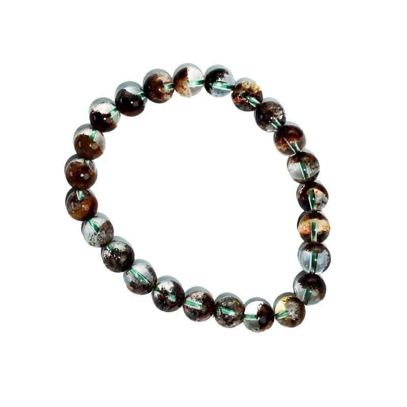 Brazilian Natural Phantom Quartz Elastic Bead Bracelet - Image 6
