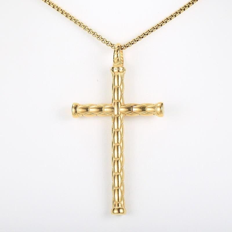 Stainless Steel Cross Pendant Necklace