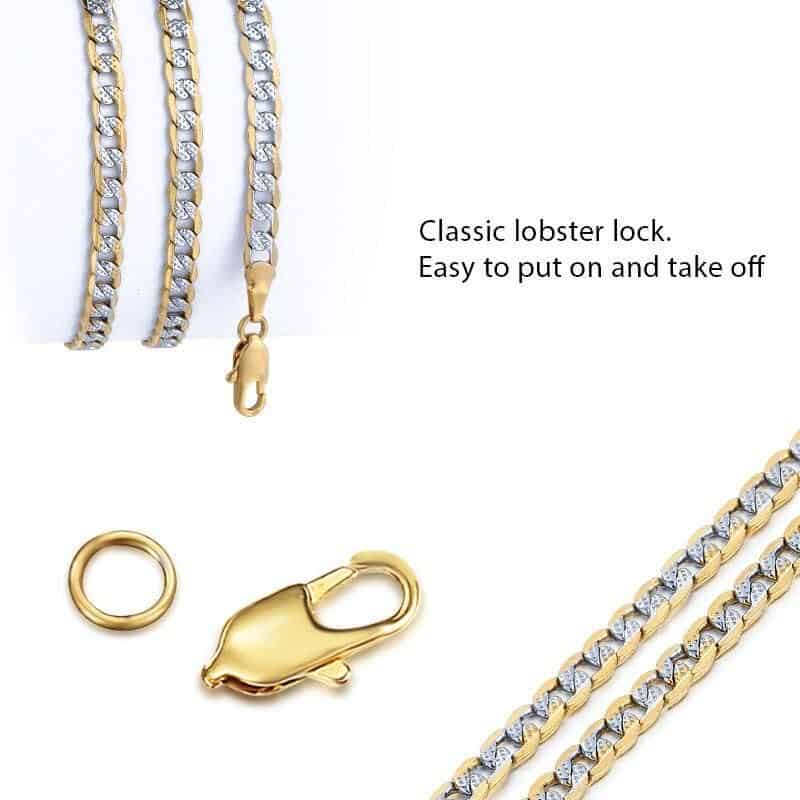 Trendy Unisex 4mm Cuban Link Chain Necklace - Image 3