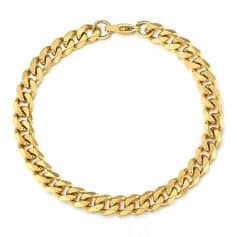 Stylish Cuban Link Chain Anklet in Stainless Steel