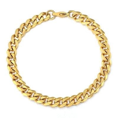 Stylish Cuban Link Chain Anklet in Stainless Steel