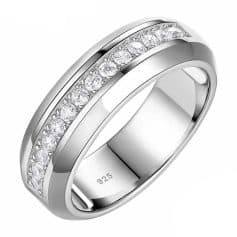 Sterling Silver Wedding Ring for Men