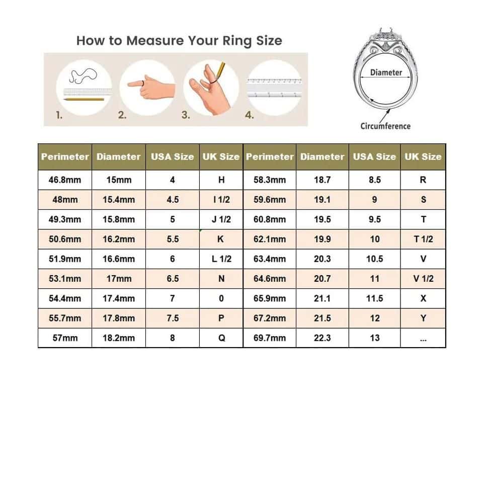 Genuine 925 Sterling Silver Round Shape Wedding Rings Set with AAAAA Cubic Zirconia - Image 5