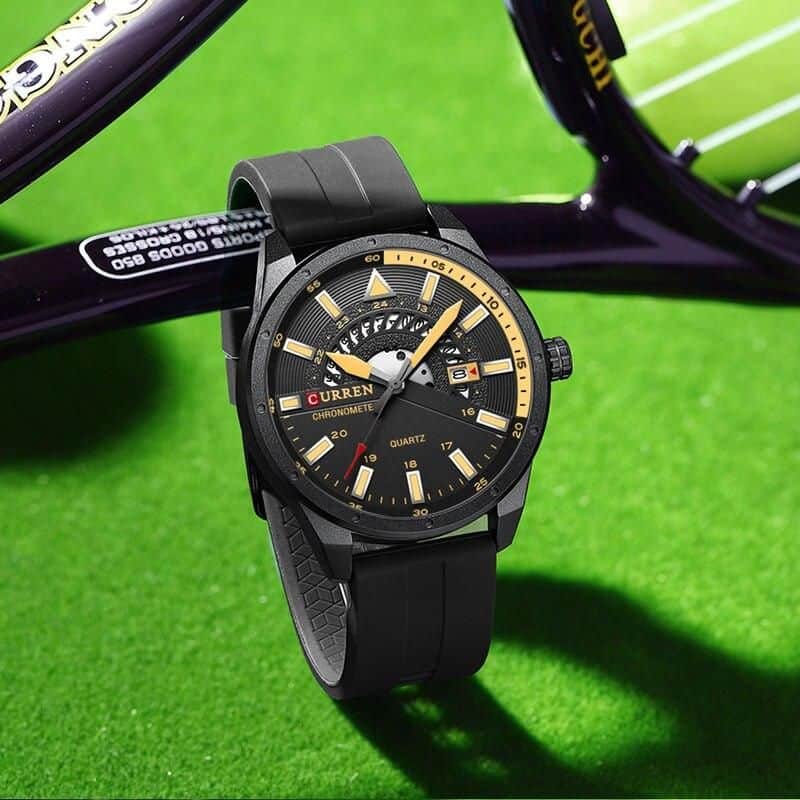 Luxury Waterproof Sport Watch with Silicone Band - Image 3