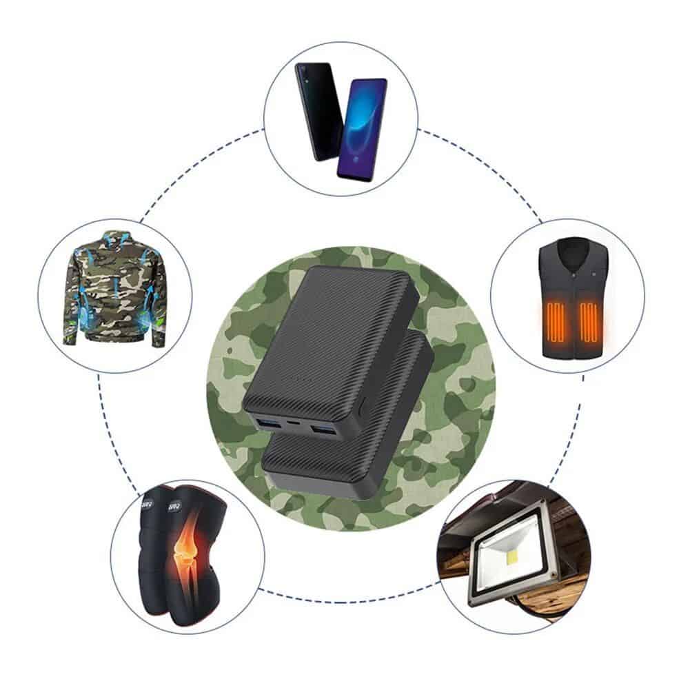 10,000mAh Portable Power Bank for Heated Clothing and Electric Heating Gear - Image 6