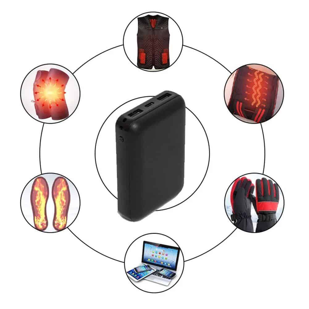 10,000mAh Portable Power Bank for Heated Clothing and Electric Heating Gear - Image 5