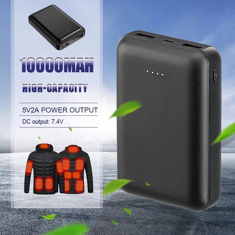 10,000mAh Portable Power Bank for Heated Clothing and Electric Heating Gear - Image 3