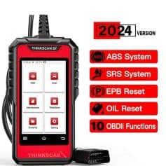 Alternative view of Professional OBD2 Car Diagnostic Scanner with ABS, SRS, EPB, Oil Reset