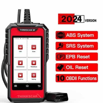 Alternative view of Professional OBD2 Car Diagnostic Scanner with ABS, SRS, EPB, Oil Reset