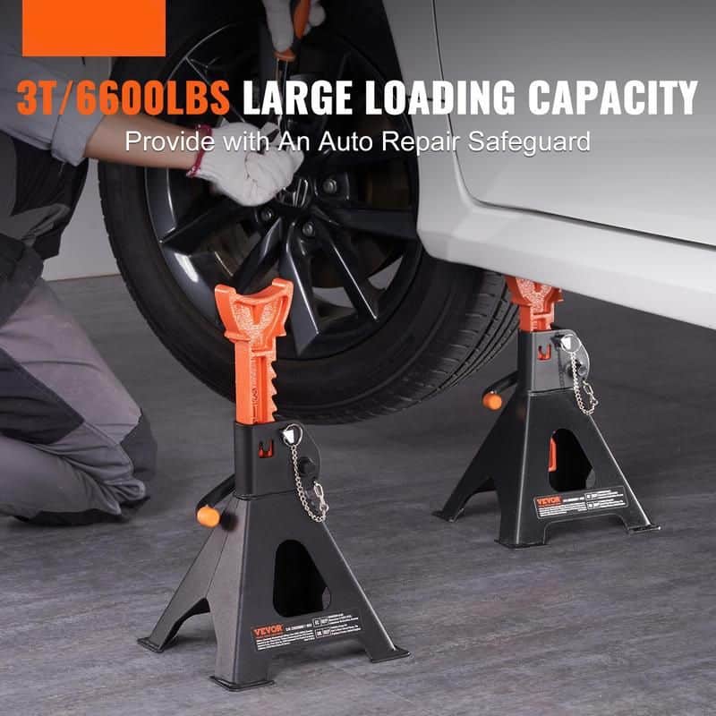 Heavy-Duty Double Locking Jack Stands 3/6 Ton Capacity - Image 3