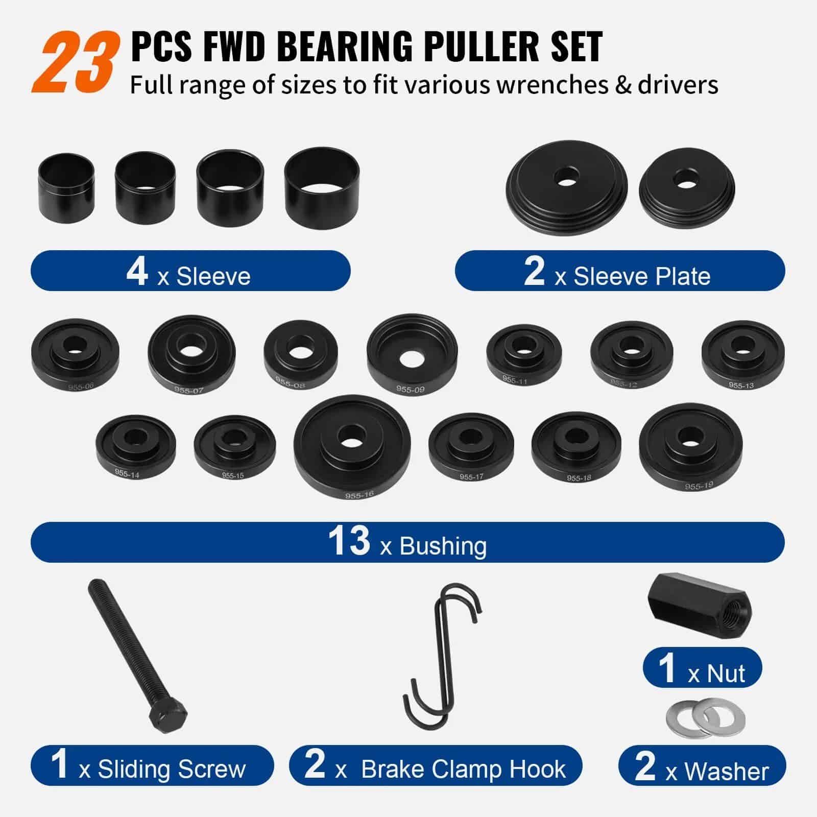 23-Piece FWD Bearing Puller Kit - Image 4