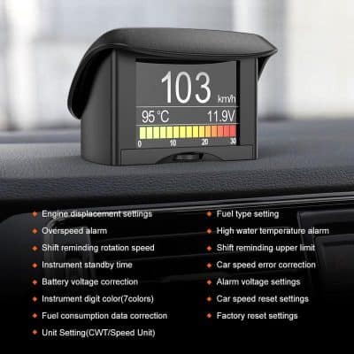 Alternative view of Universal OBD2 Digital Car Computer Meter