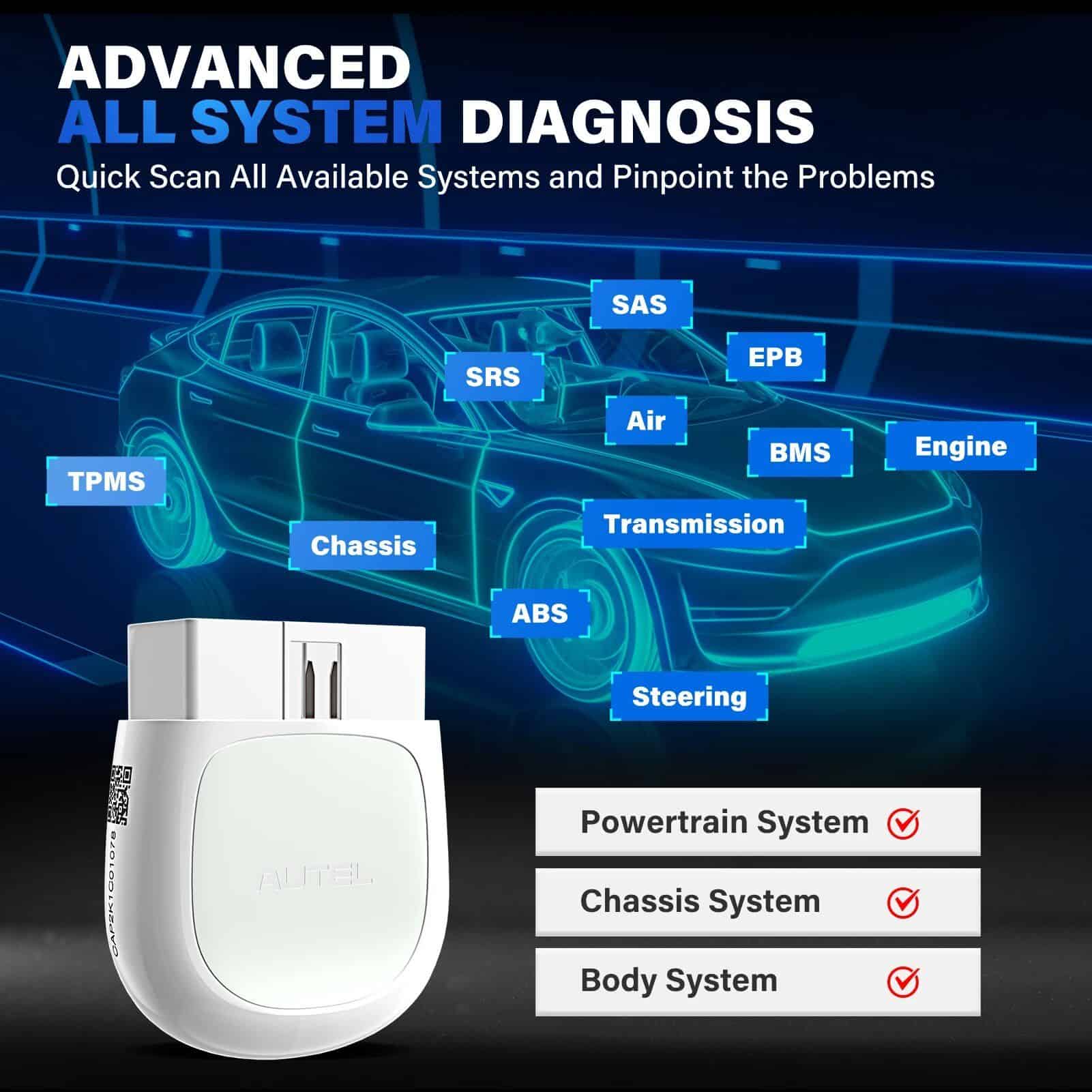 Professional Bluetooth OBD2 Scanner with Advanced Diagnostics and Reset Functions - Image 3