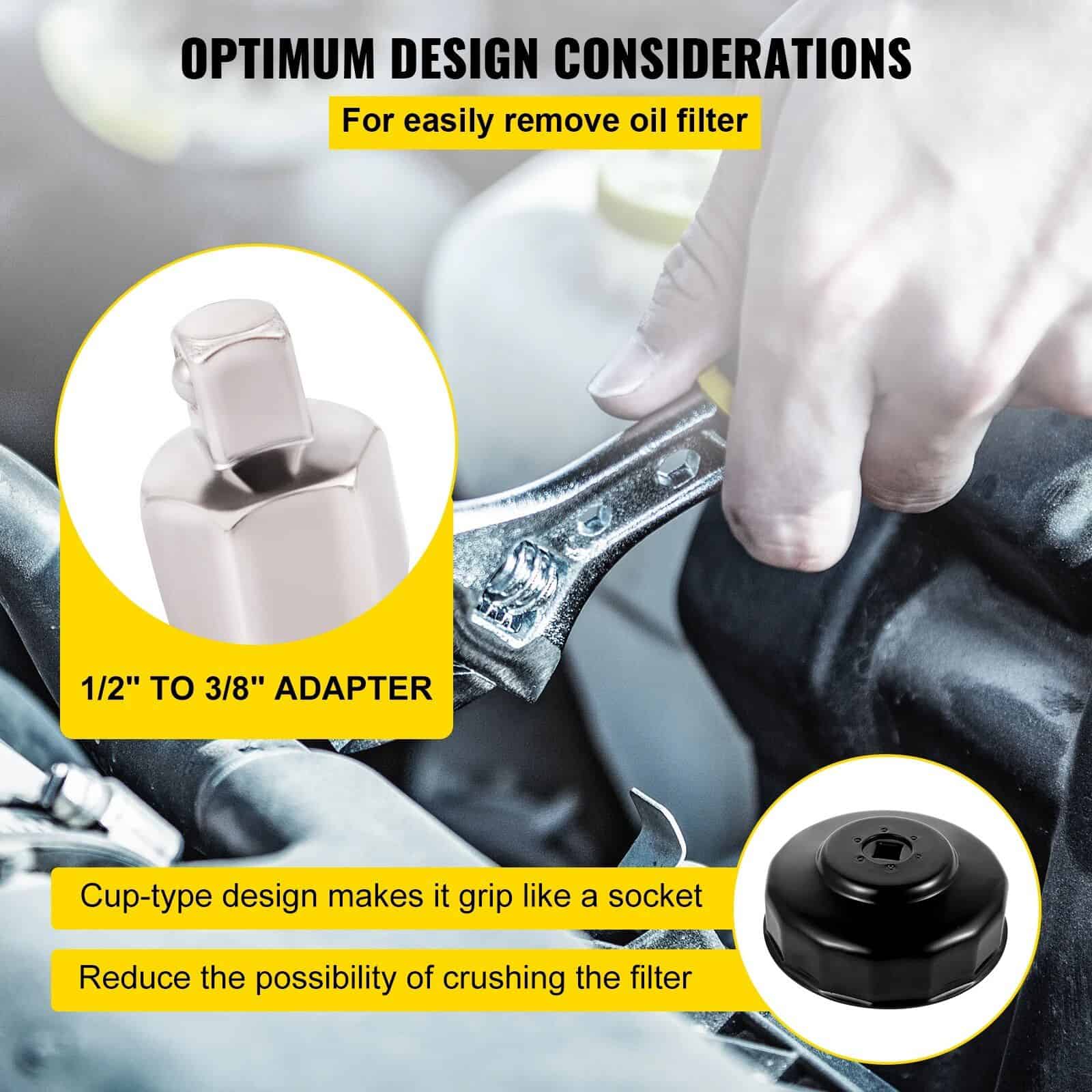 14 Piece Low Profile Oil Filter Socket Set - Image 6