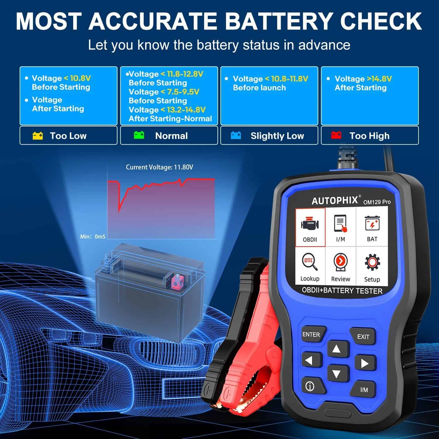 Pro 2-in-1 OBD2 Scanner and Battery Tester for Enhanced Vehicle Diagnostics - Image 8