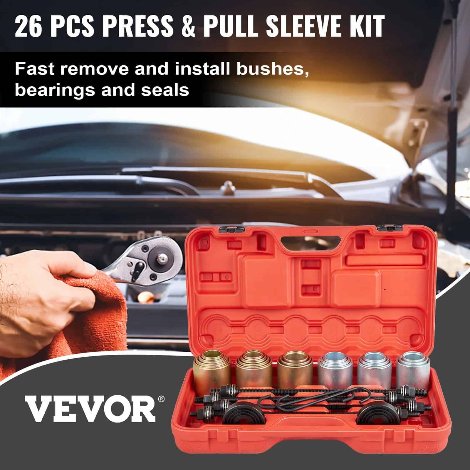 Universal 26-Piece Press and Pull Sleeve Kit for Car Repair and Maintenance - Image 3