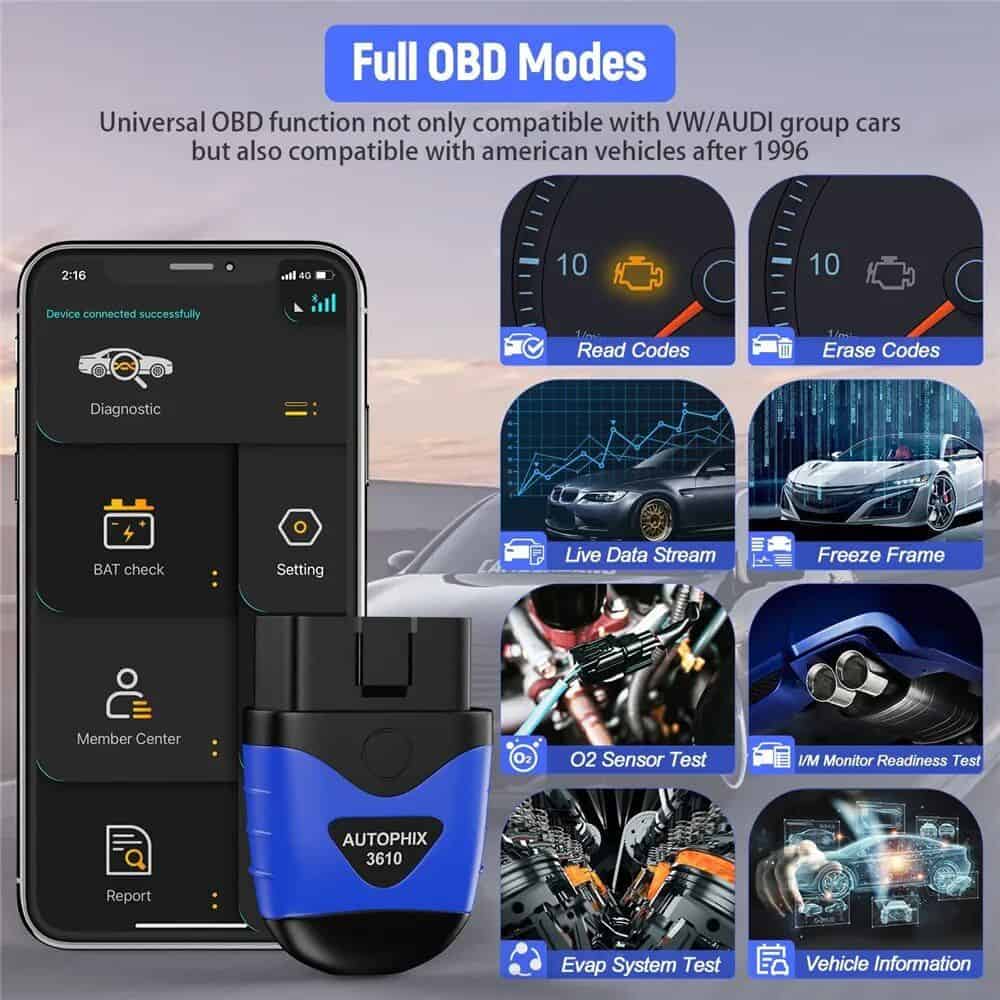 OBD2 Bluetooth Full System Diagnostic Scanner for VW, Audi, Skoda, Seat - Image 4