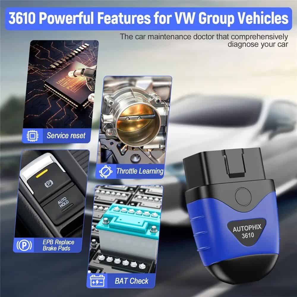 OBD2 Bluetooth Full System Diagnostic Scanner for VW, Audi, Skoda, Seat - Image 6