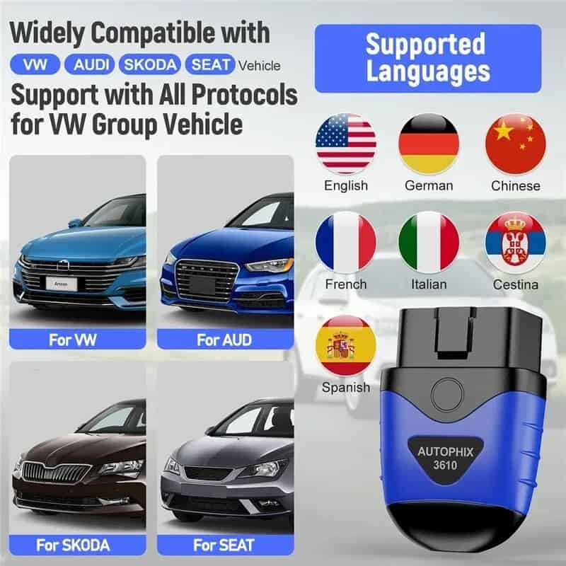OBD2 Bluetooth Full System Diagnostic Scanner for VW, Audi, Skoda, Seat - Image 7