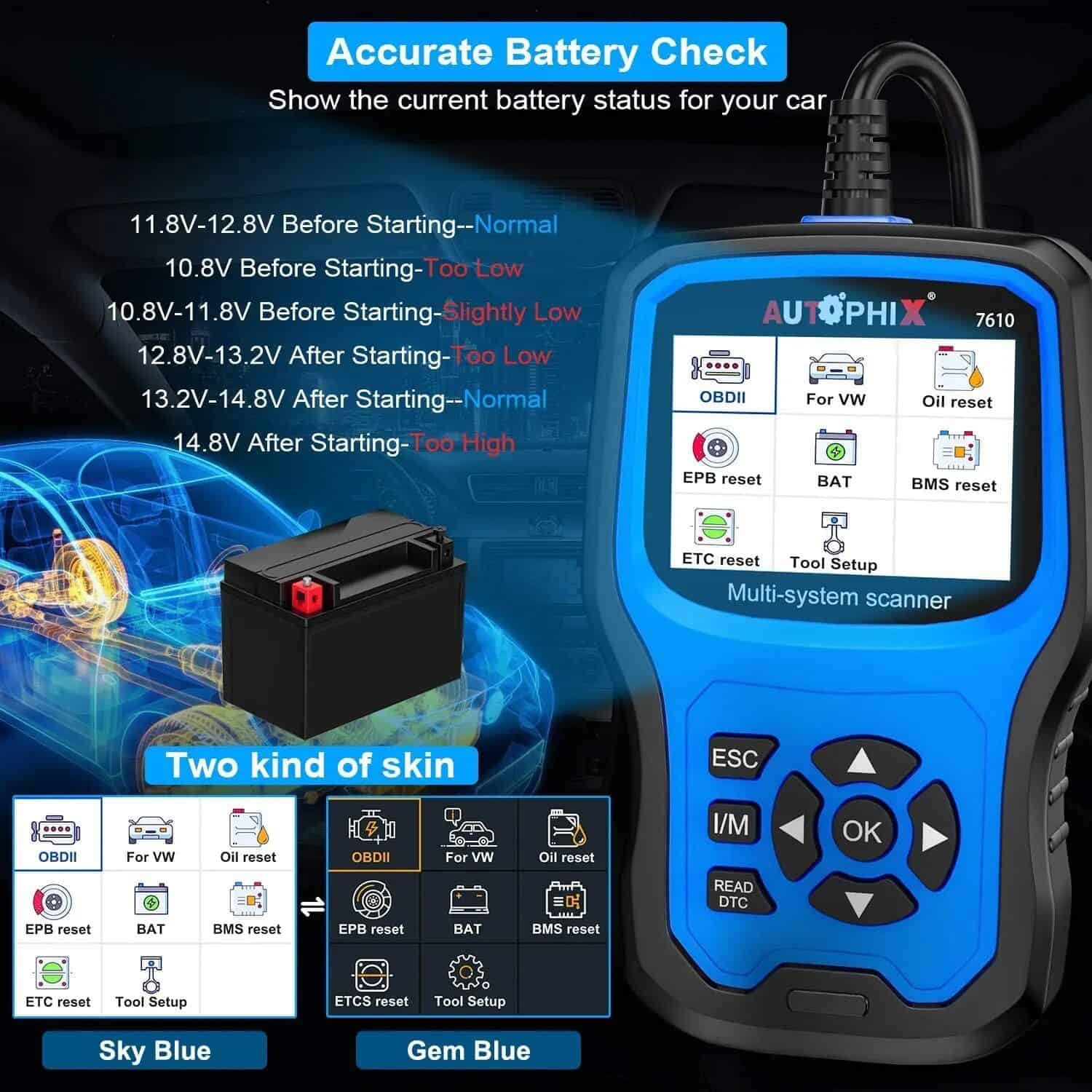 OBD2 Full System Diagnostic Scanner for Volkswagen Group Vehicles - Image 6