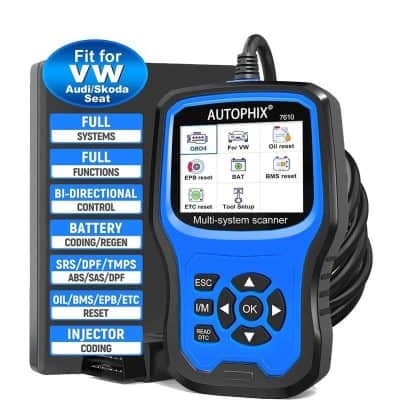 Alternative view of OBD2 Full System Diagnostic Scanner for Volkswagen Group Vehicles