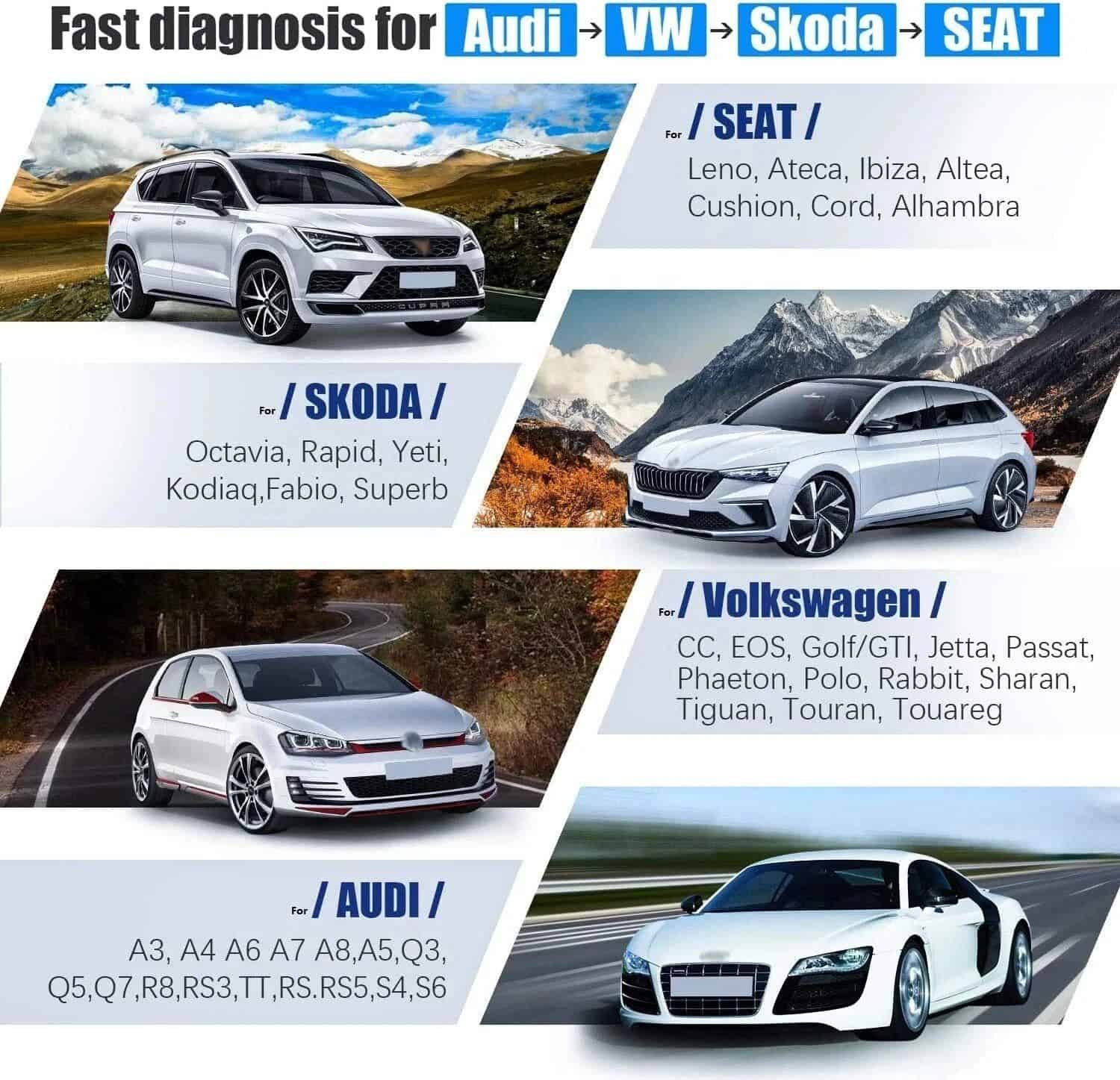 OBD2 Full System Diagnostic Scanner for Volkswagen Group Vehicles - Image 5