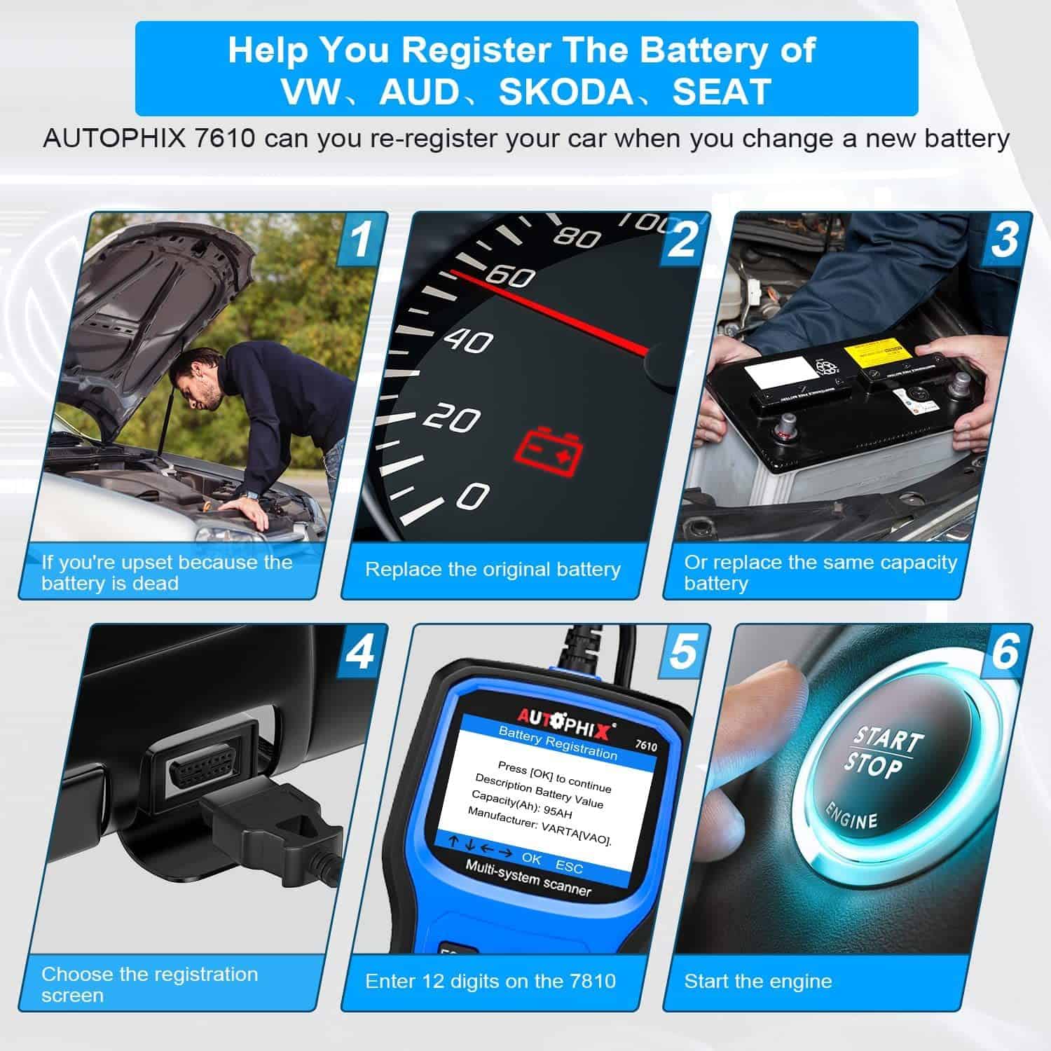 OBD2 Full System Diagnostic Scanner for Volkswagen Group Vehicles - Image 7