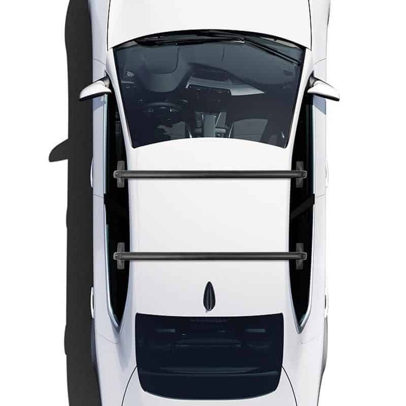 Universal Aluminum Black Roof Rack for Honda Civic 2006-2020 - Image 3