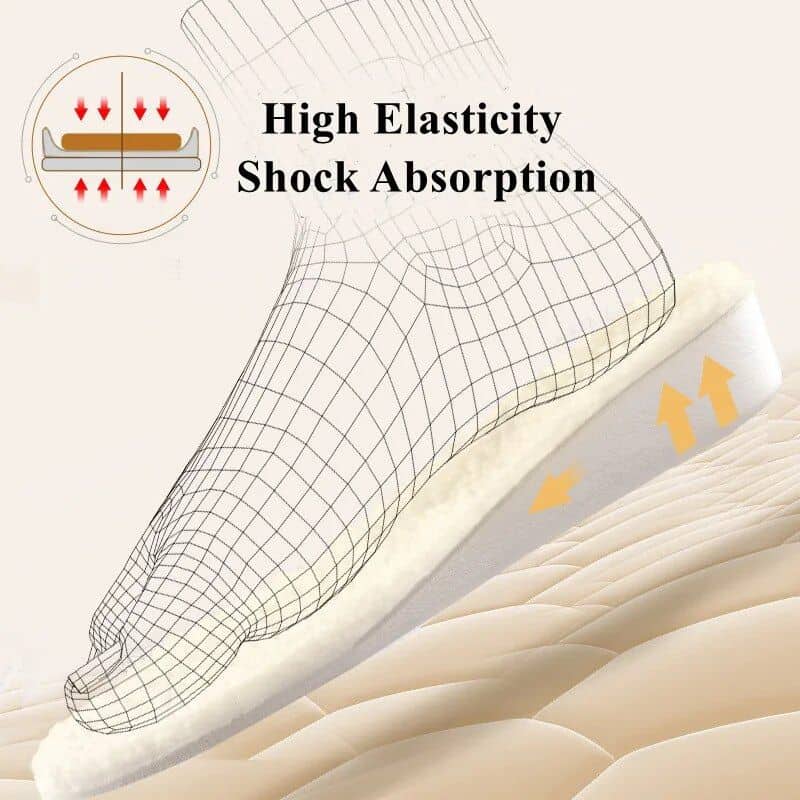 Winter Warm Height Increase Insoles - 1Pair Sports Shock Absorption Shoes Insole - Image 7