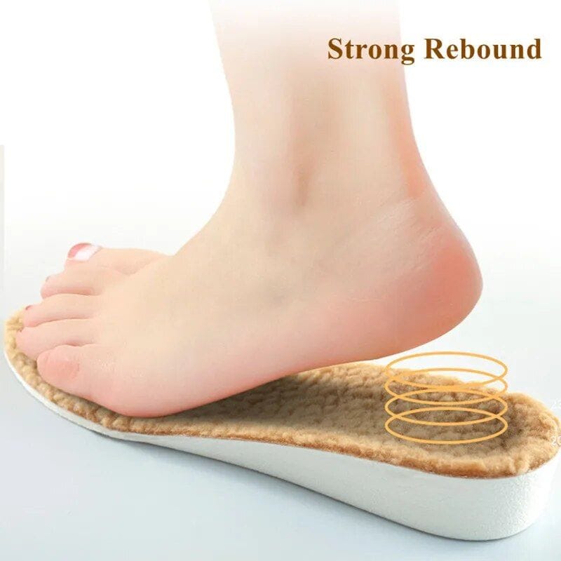 Winter Warm Height Increase Insoles - 1Pair Sports Shock Absorption Shoes Insole - Image 6
