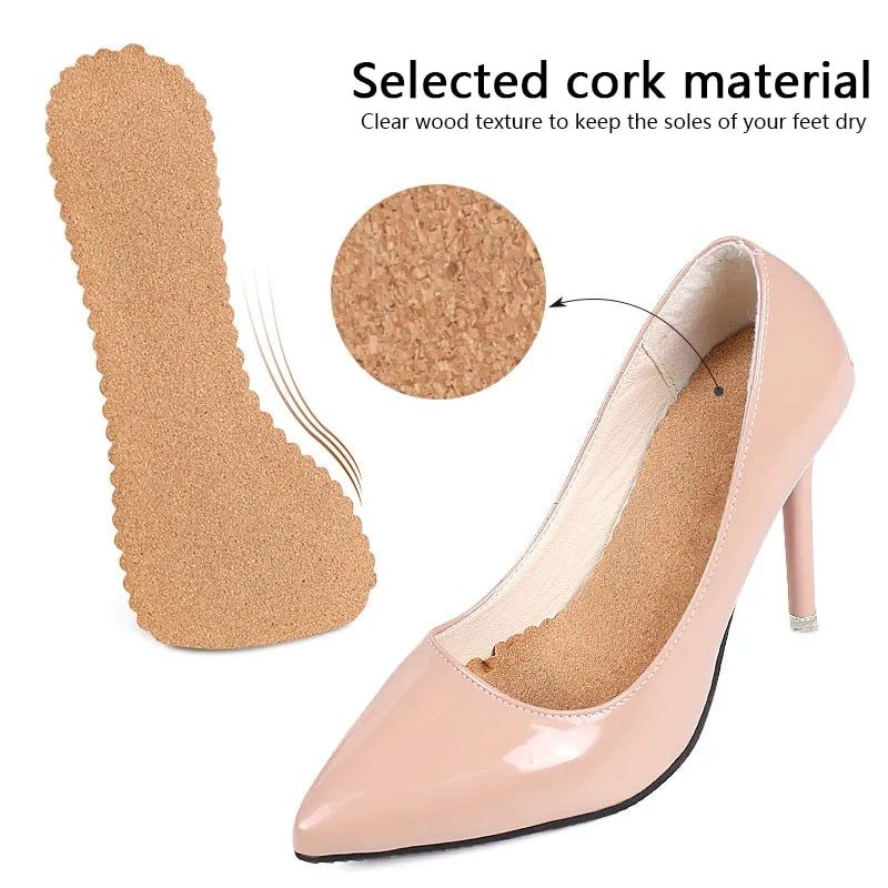 Cork Non-slip Shoe Pads: Ultimate Comfort for Women's Sandals and High Heels - Image 4