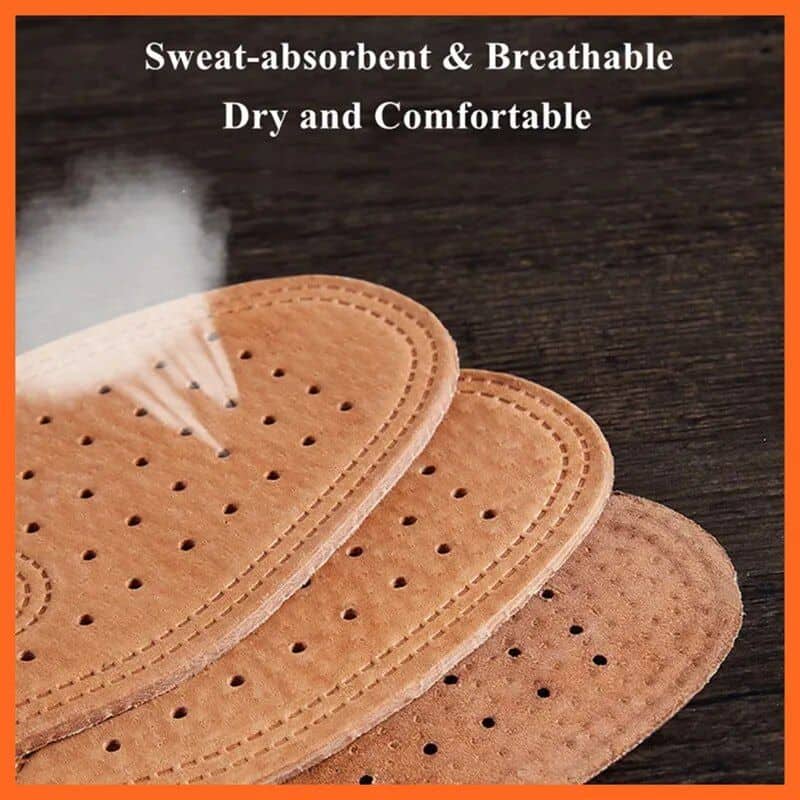 Comfort Cowhide Leather Insoles - Image 7