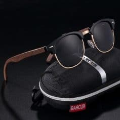 Alternative view of Classic Polarized Wooden Sunglasses