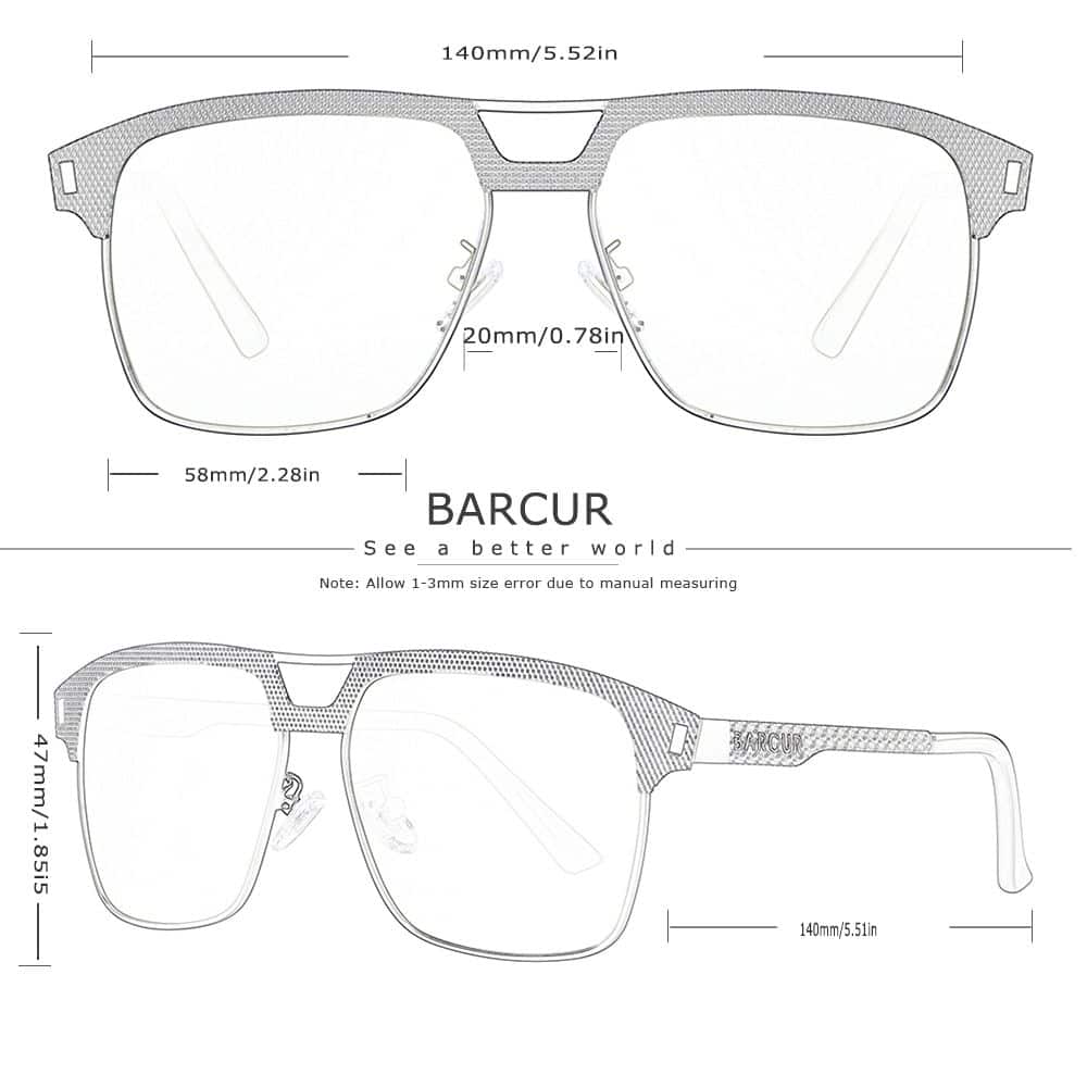 Stainless Square Polarized Sunglasses for Men - Image 7