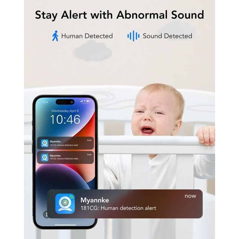 4MP High-Definition WiFi Smart Indoor Camera with Human Sound Detection and Alexa Compatibility - Image 6