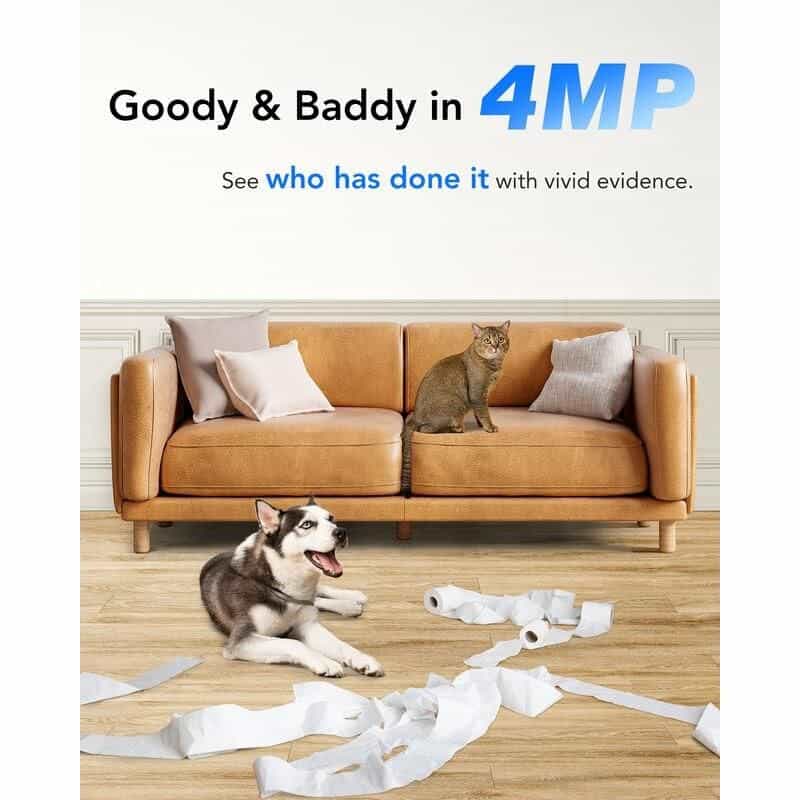 4MP High-Definition WiFi Smart Indoor Camera with Human Sound Detection and Alexa Compatibility - Image 5